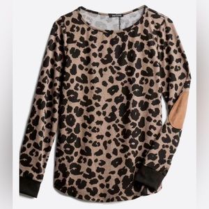 Pink Clover Leopard Knit Top